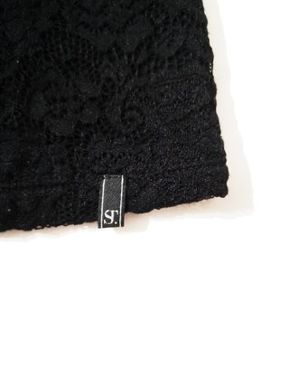 Supertrash / Blusa de encaje negro M