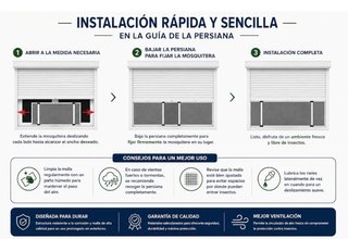 Mosquitera extensible aluminio blanco
