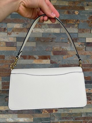 Bolso Coach Blanco con C Dorada