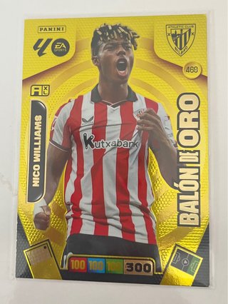 Cromo Nico Williams Balón de Oro 2025-2026