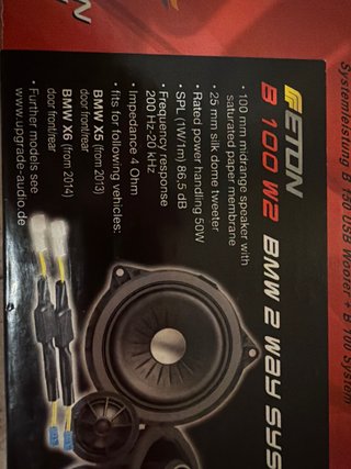 Altavoces coche ETON B100 W2 BMW