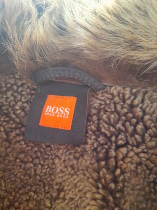 Chaleco Piel Sintética HUGO BOSS Negro/Marrón