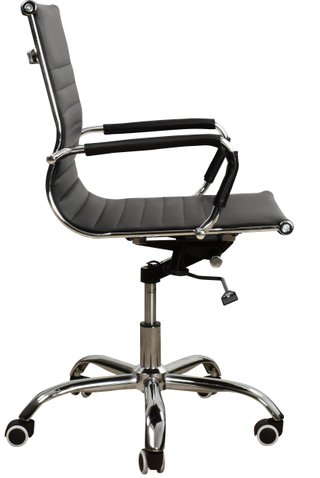 Silla de oficina negra con ruedas