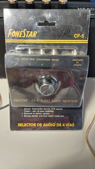 Selector Audio 4 Vías Fonestar CF-5