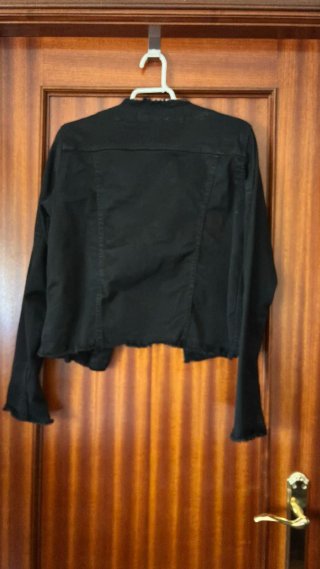 Cazadora Mango Negra Talla S