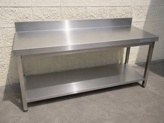 Mesa de trabajo acero inoxidable 150x50