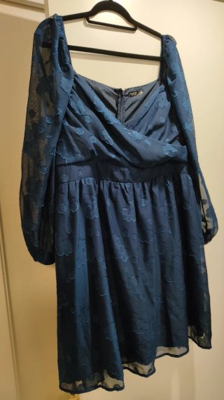Vestido SHEIN PRIVÉ azul manga larga
