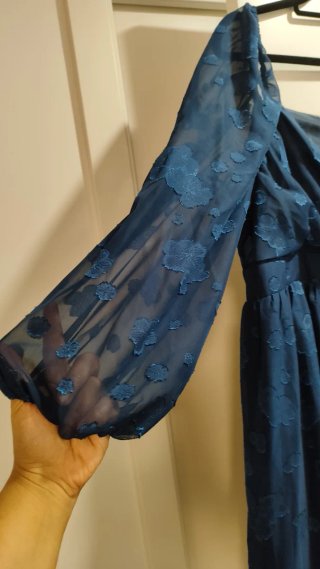 Vestido SHEIN PRIVÉ azul manga larga