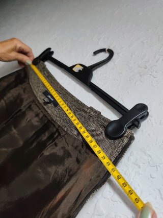Falda ZARA BASIC Mujer Talla 38 Marrón
