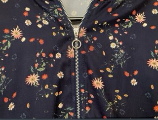 Chaqueta Bomber fina Stradivarius azul Talla M