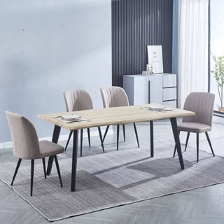 Silla comedor Rory beige pata negra