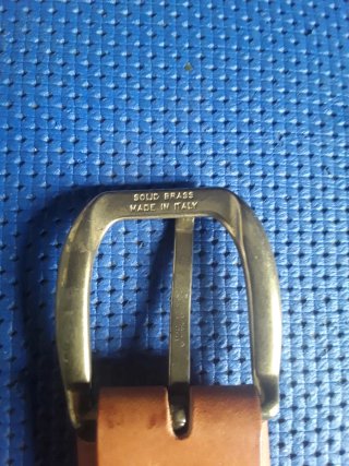 Cintura uomo Conveyor pelle vera marrone