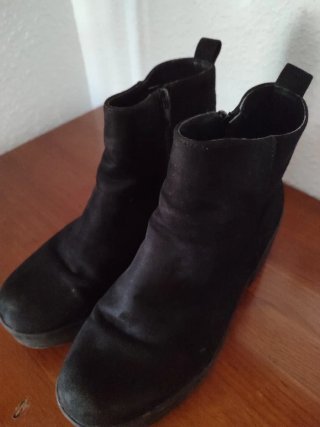Botines negros plataforma