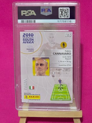 2010 Panini World Cup Cannavaro PSA 10