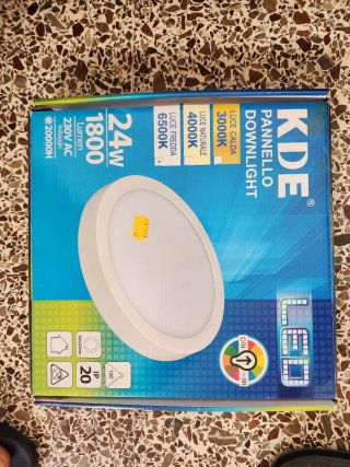 Panel LED Downlight KDE 24W 1800lm