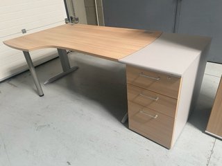 Escritorio y cajonera