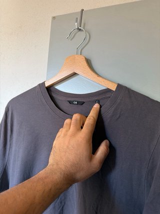 T-shirt C&A grigia cotone uomo L