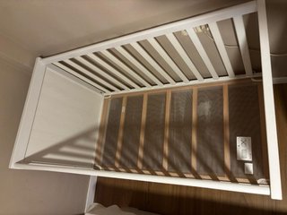 Cuna IKEA SUNDVIK + Colchón JÄTTETRÖTT