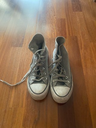 Converse plataforma talla 37 estilo desgastado