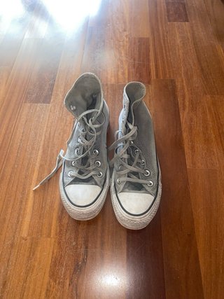 Converse plataforma talla 37 estilo desgastado