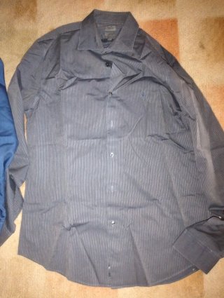 Camisas Calvin Klein Hombre Azul y Gris