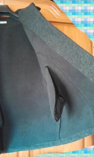 Abrigo de mujer gris con capucha Made in Italy