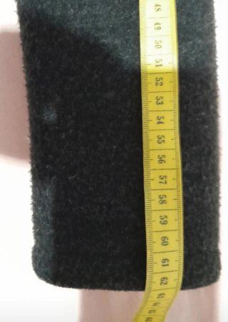 Abrigo de mujer gris con capucha Made in Italy