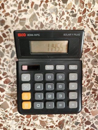 Calculadora Elco EOM-107G Solar y Pilas