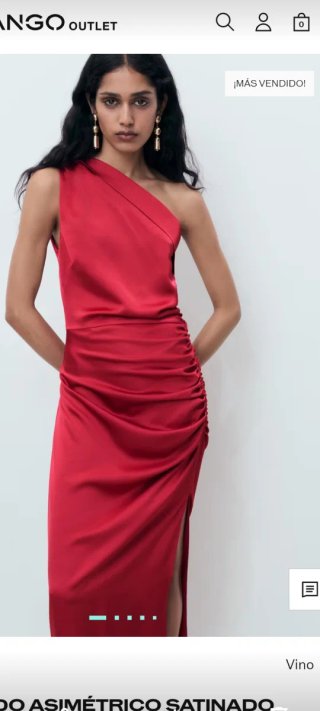 Vestido fiesta Mango Talla L nuevo con etiqueta