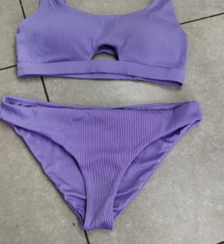 Costume Tezenis viola canotta + slip