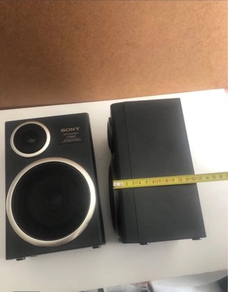 Altavoces Sony 2 Vías Negro y Dorado