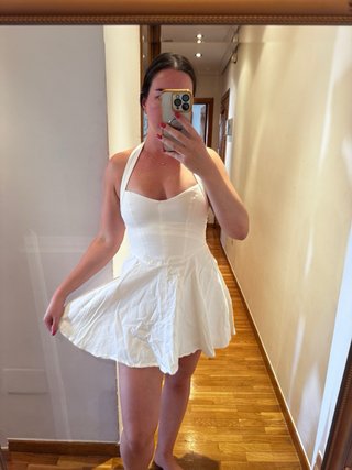 Vestido blanco Zara Talla M