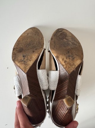 Sandalias Zara Talla 39 Blancas