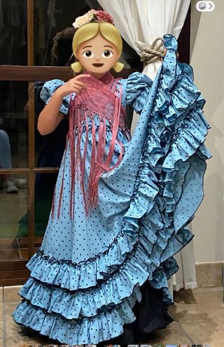 Traje Flamenca Niña Talla 4-5