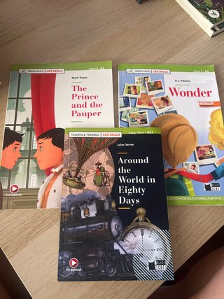Tres libros en inglés