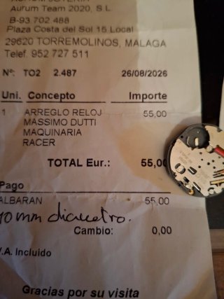 Reloj Massimo Dutti Unisex Dorado y Plateado