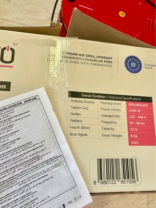 Horno Eléctrico Teffo Lux 32L Rojo