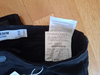 Bershka Skinny High Rise Jegging Negro Talla