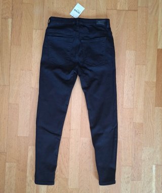 Bershka Skinny High Rise Jegging Negro Talla