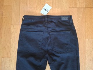 Bershka Skinny High Rise Jegging Negro Talla