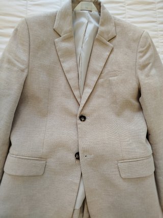 Traje de niño beige talla 9-10