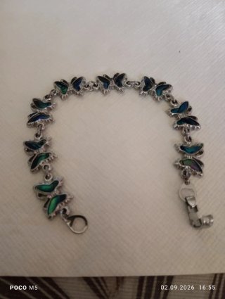 Pulsera mariposa esmaltada