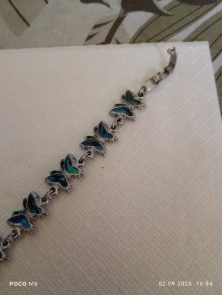 Pulsera mariposa esmaltada