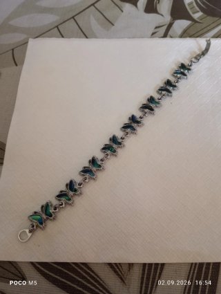Pulsera mariposa esmaltada