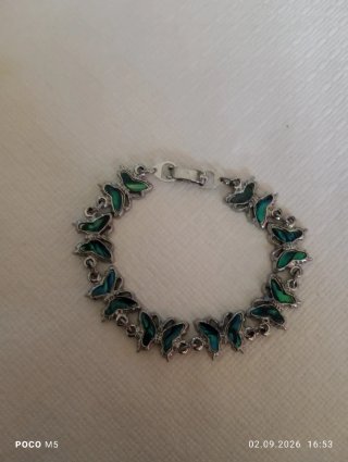 Pulsera mariposa esmaltada