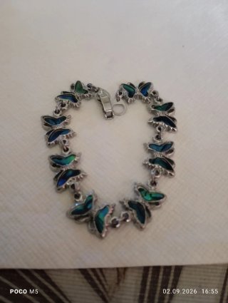 Pulsera mariposa esmaltada