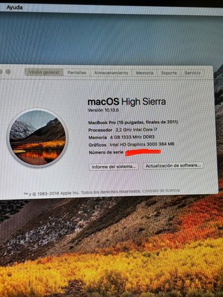 MacBook Pro Core Duo i7 Plata