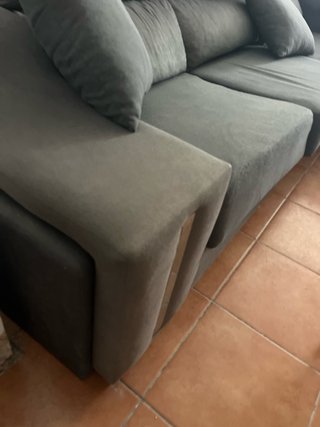Sofá chaise longue 3 plazas gris