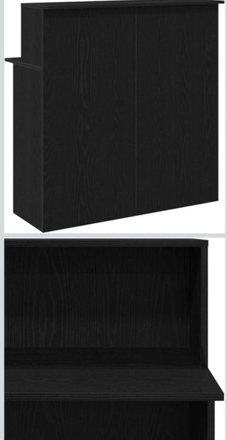 Mostrador de madera color roble