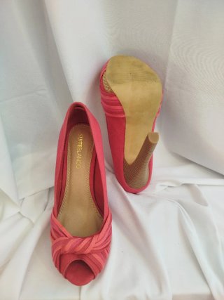 Zapatos Peep Toe Coral Talla 36